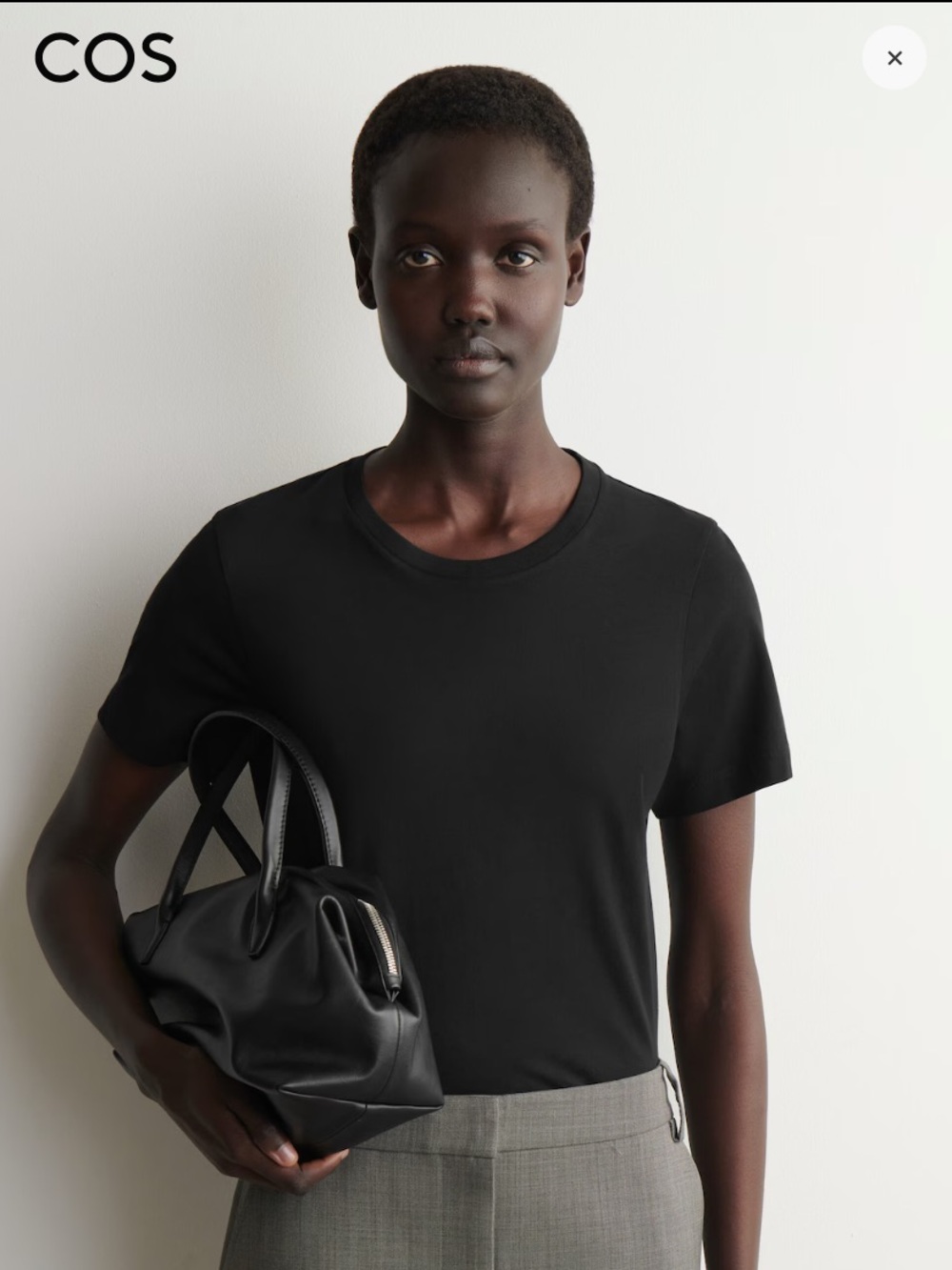 COS COTTON CREW-NECK T-SHIRT